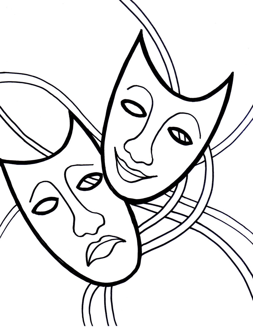 Carnival image to download and color - Carnival Kids Coloring Pages