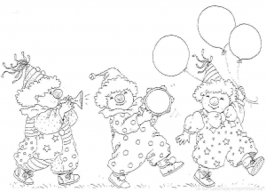 Carnival coloring pages for kids