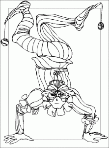 Coloring page carnival for children