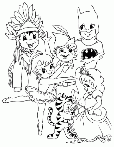 Coloring page carnival to print