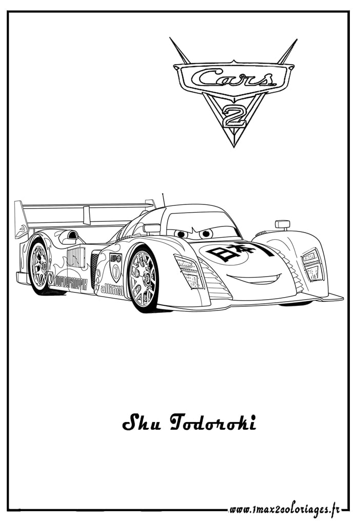 Simple Cars 2 coloring pages for kids