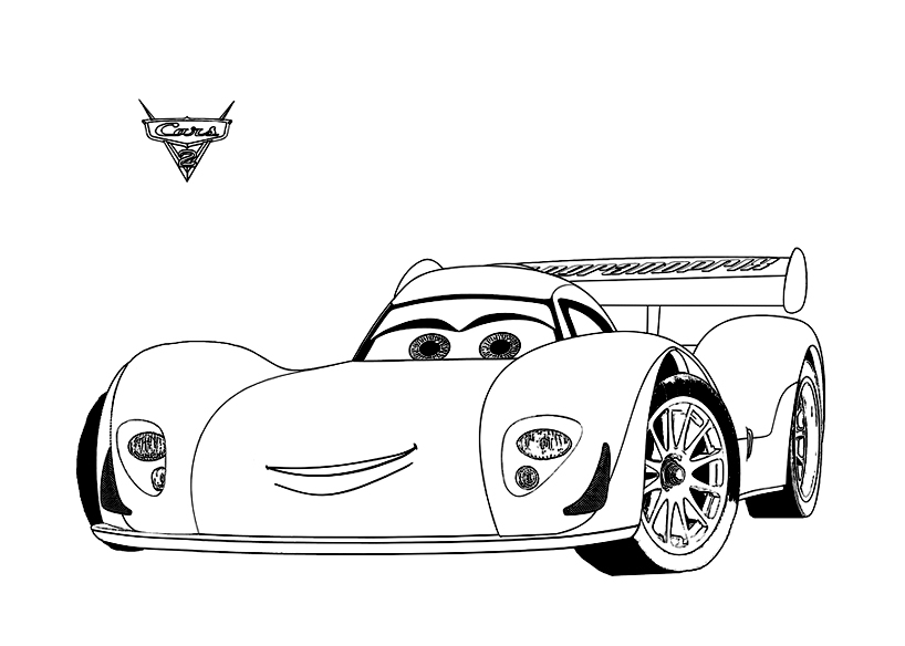 Simple Cars 2 coloring pages for kids