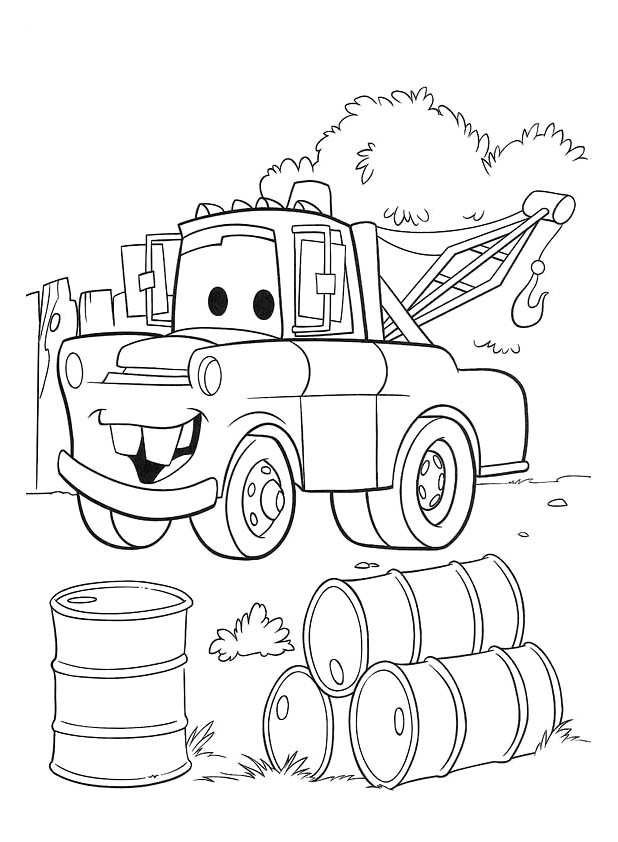 Easy Cars coloring pages for kids