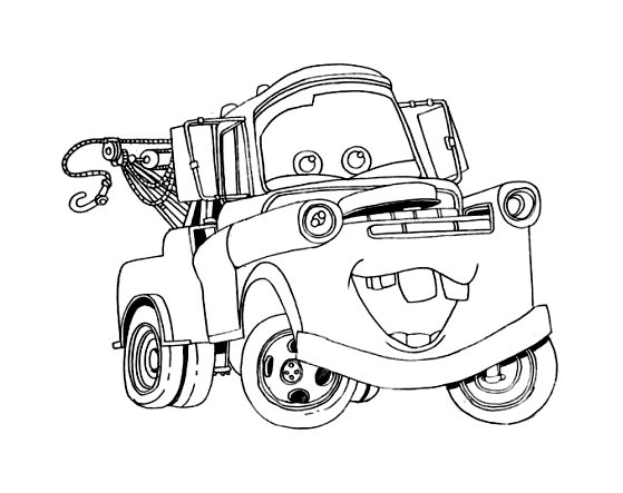 pixar cars characters coloring pages