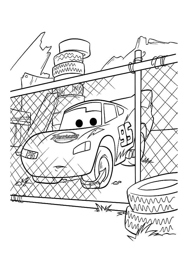 Free Cars drawing to download and color