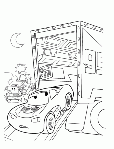 Coloring page cars to color for kids
