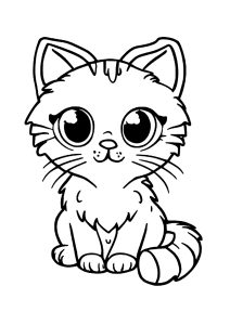 Coloring page cats to print