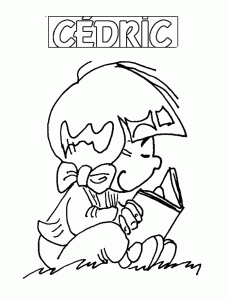 Coloring page cedric to color for kids