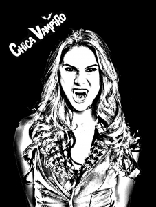 Coloring page chica vampiro to print