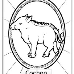 Printable Chinese Zodiac coloring sheets for Kids
