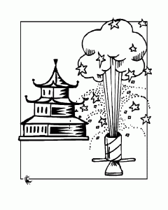 Coloring page chinese new year to print for free