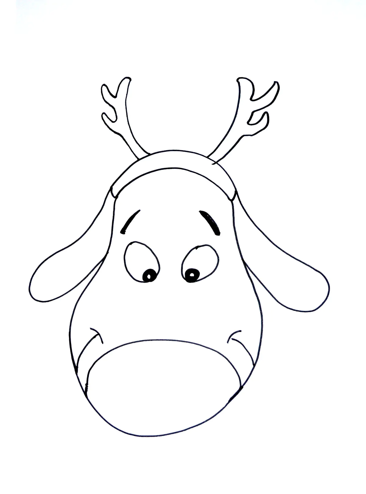 Christmas coloring page for children