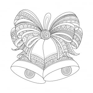 Christmas coloring page for children