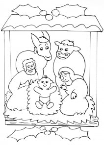 Christmas coloring page to print