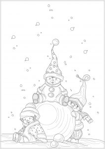 Coloring page christmas for kids