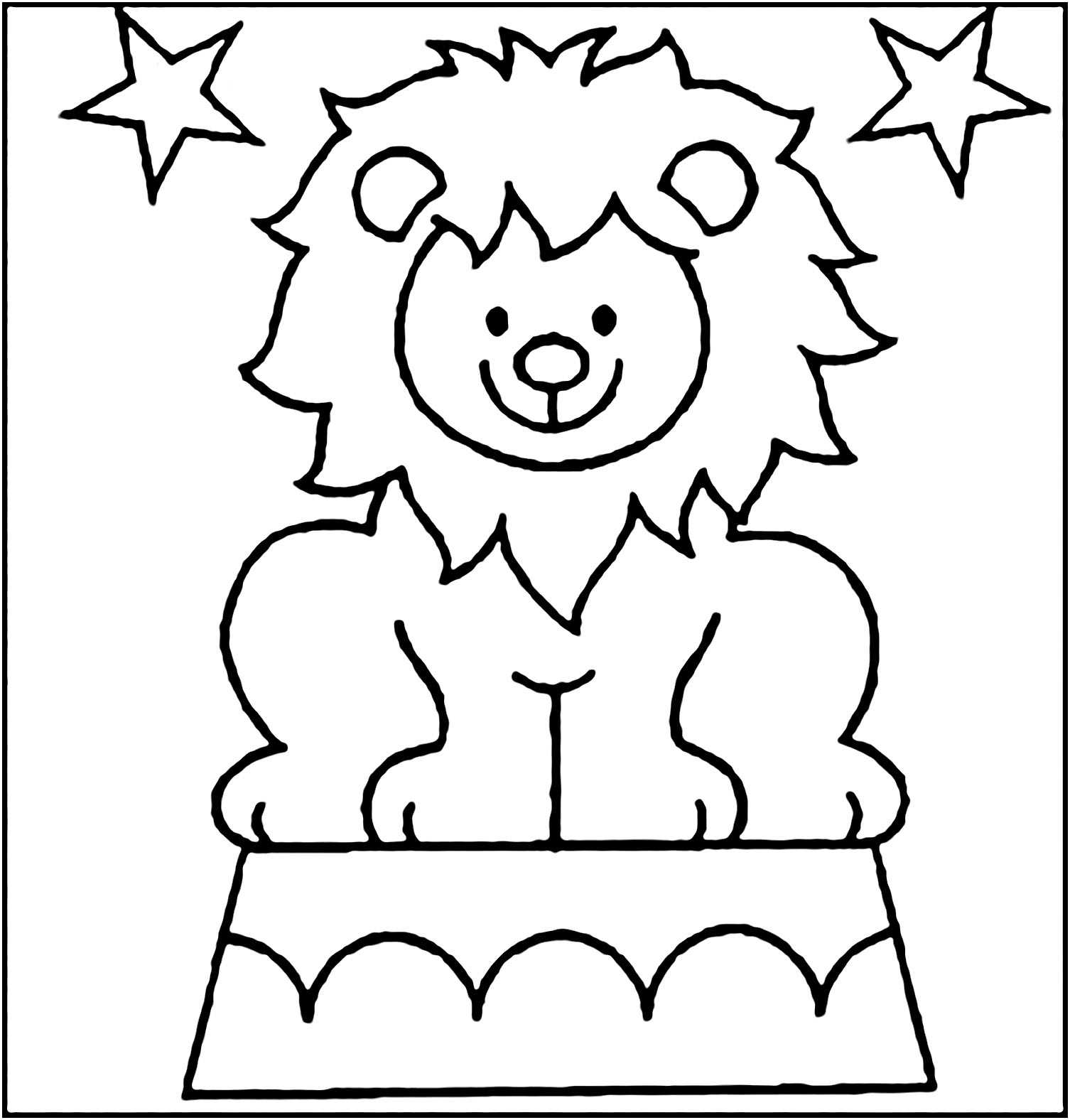 Color this beautiful Circus coloring page with your favorite colors