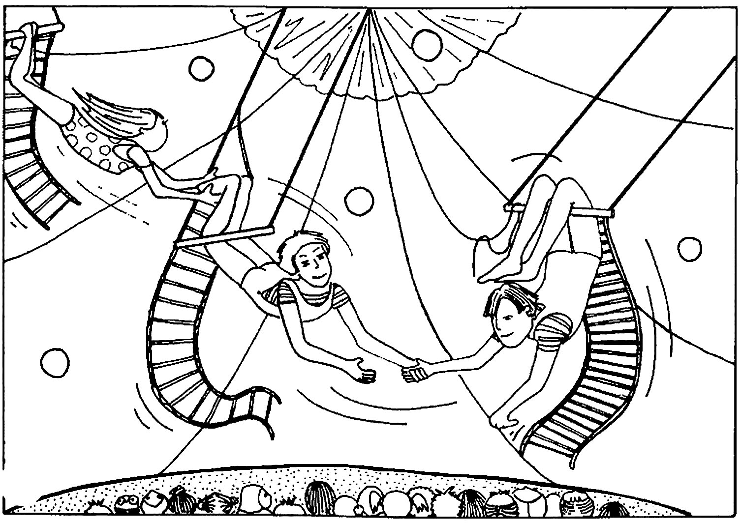 Circus image to print and color