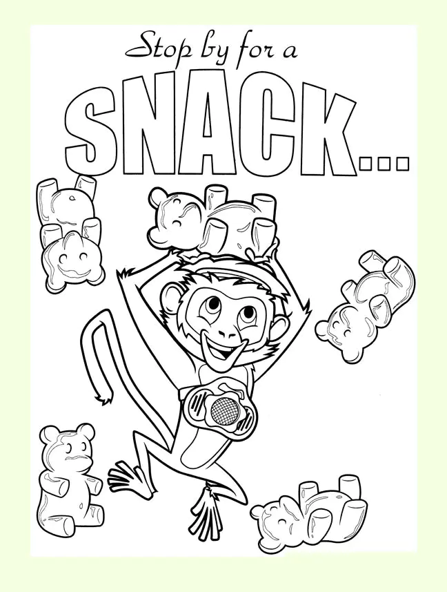 Giant Meatballs Storm image to download and color (Cloudy with a Chance of Meatballs)
