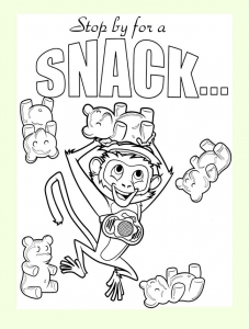 Coloring page cloudy with a chance of meatballs for kids