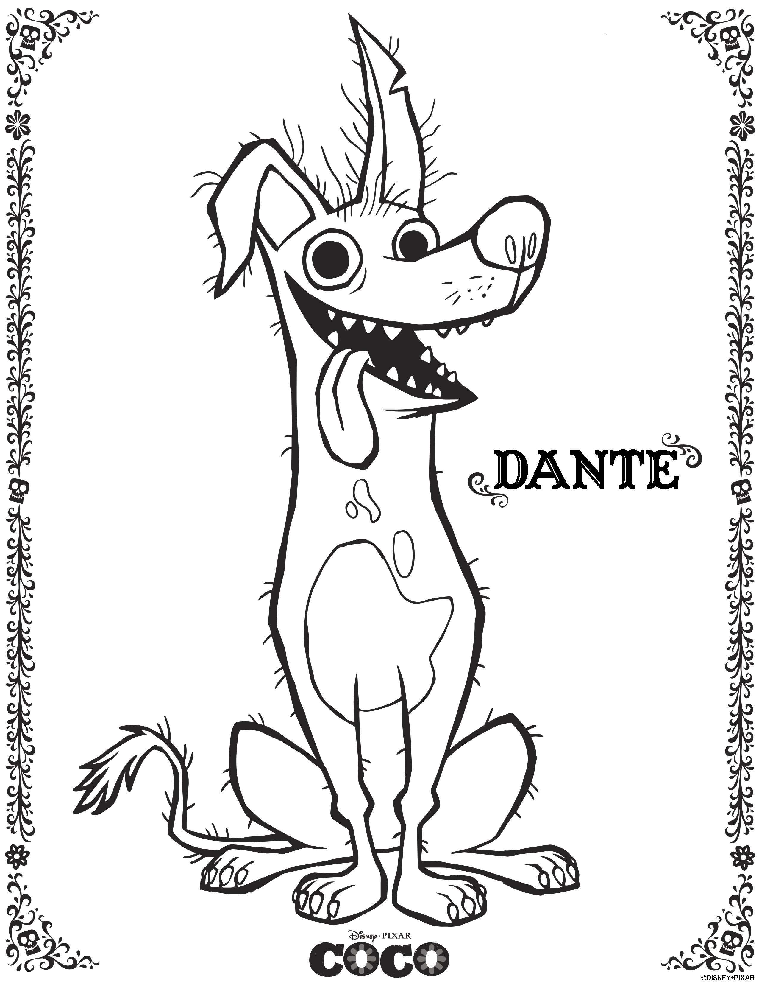 Free Coco drawing to print and color - Coco Kids Coloring Pages Free Coco drawing to print and color - Coco Kids Coloring Pages