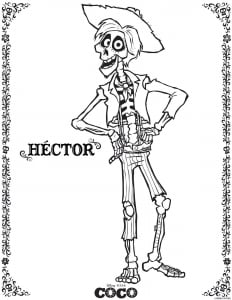 Free Coco coloring pages (Disney / Pixar)
