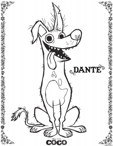 Free Coco drawing to print and color