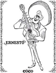 Coco coloring pages to print (Disney / Pixar)