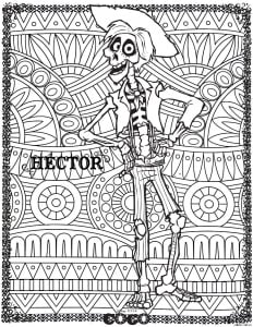 Coco coloring pages for kids (Disney / Pixar)