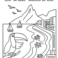 Printable Country coloring sheets for Kids