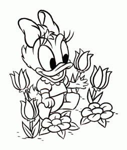 Coloriage Donald Duck Bebe Disney Dessin Disney Bebe à imprimer