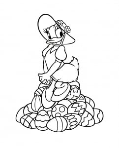 Daisy coloring pages for children