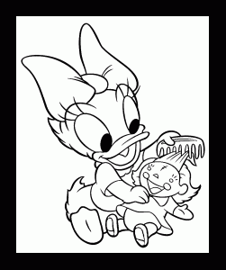Coloring page daisy to print