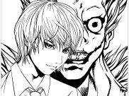 Printable Death Note coloring sheets for Kids