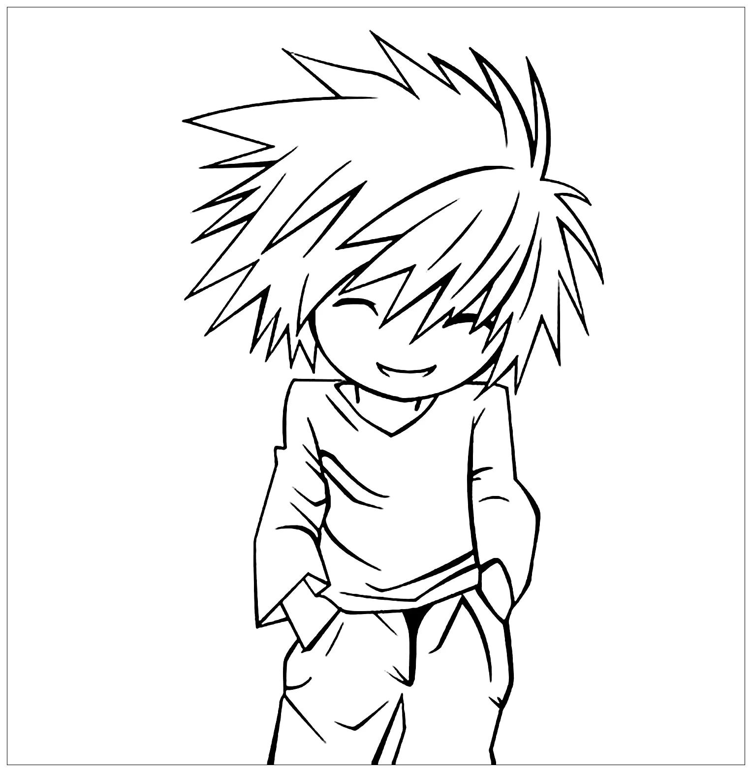 Free Death note drawing to print and color