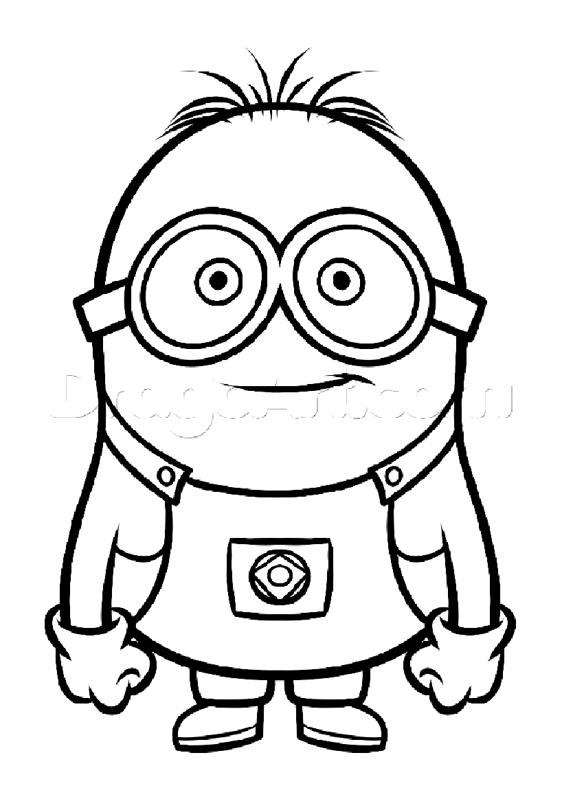 Simple coloring of a young Minion