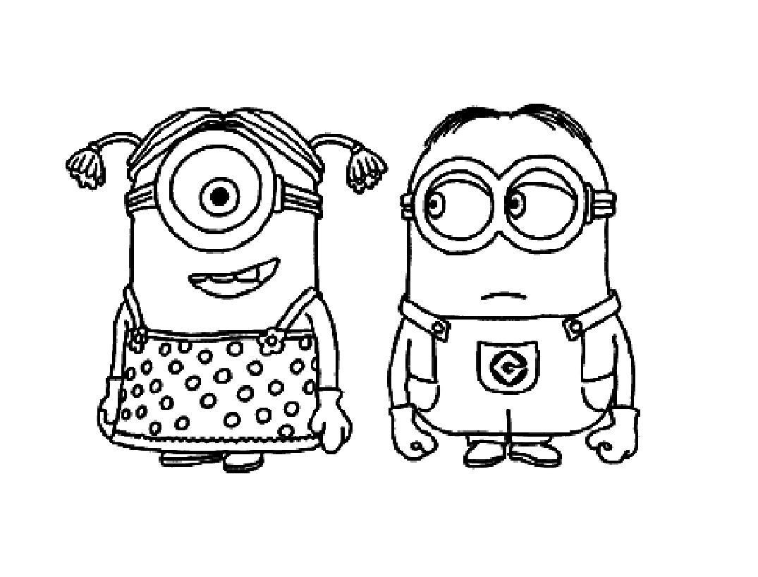 2 minions: a girl and a boy