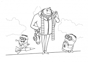 Despicable Me coloring page for kids