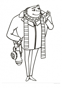 Despicable Me printable coloring page for kids