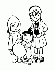 Coloring page despicable me free to color for kids
