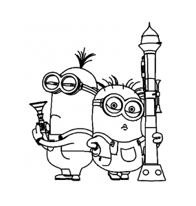 Coloring page despicable me to color for kids