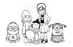 Despicable Me image to download and color