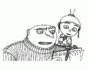 Coloring page despicable me to download