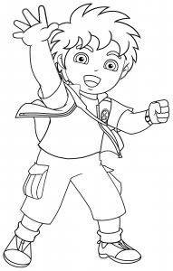 Diego coloring pages for children