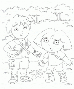 Coloring page diego to print for free