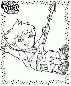 Coloring page diego to download for free