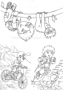 Coloring page diego to download