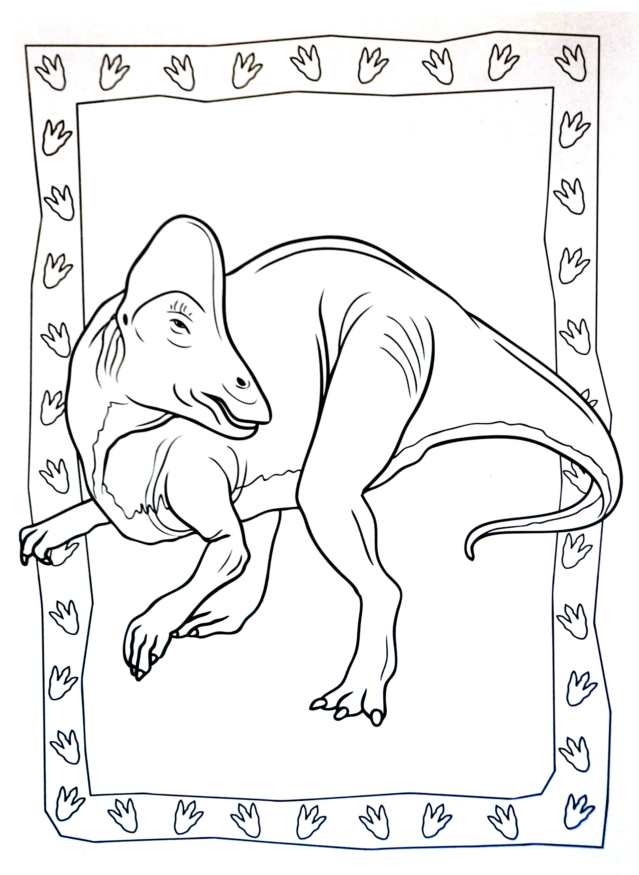 Free dinosaur coloring page to print
