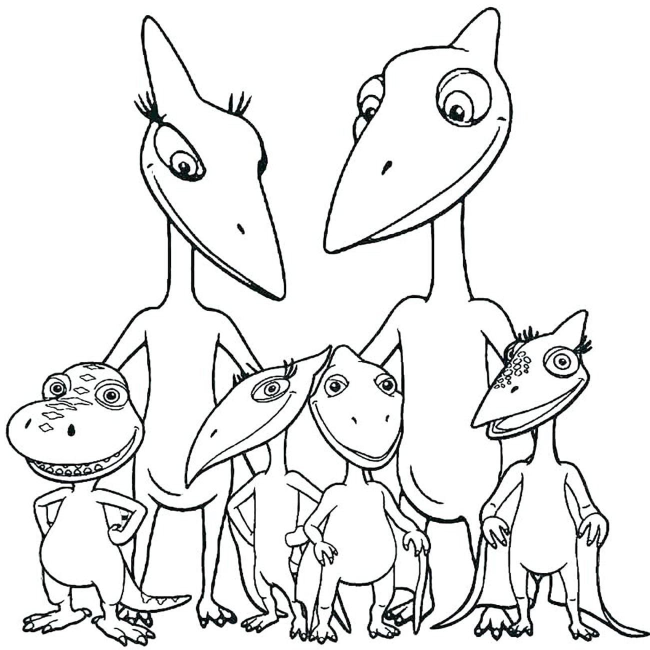 Download Dinosaurs free to color for kids : Velociraptor - Dinosaurs Kids Coloring Pages