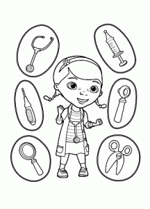 Coloring page doc mcstuffins free to color for children