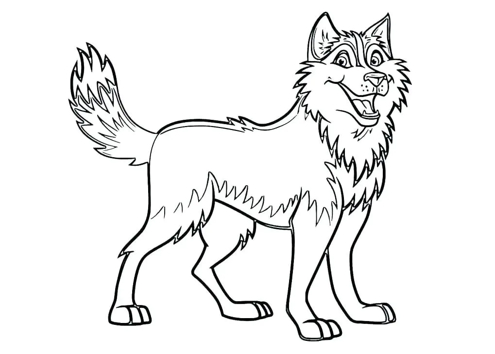 Big dog (Printable Coloring Page for Kids)
